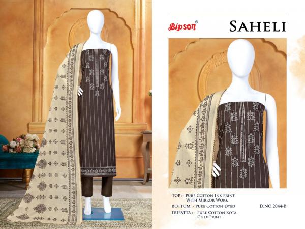 Bipson Saheli 2044 Designer Dress Material Collection
